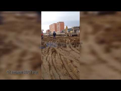 Строительство набережной в Дербенте. 17.01.2017 г