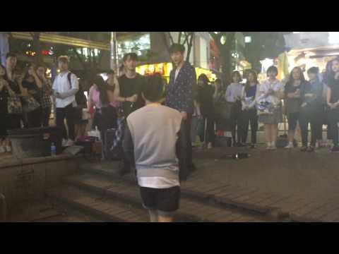 B.I.G J-Hoon dance fancam 160606 Hongdae Busking