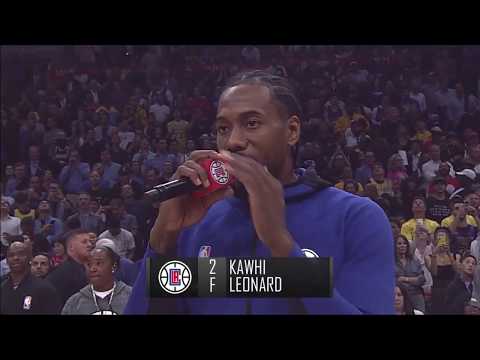 Lakers Fans Boo Kawhi Leonard at Staples Center Debut | Full Clippers Intros Video