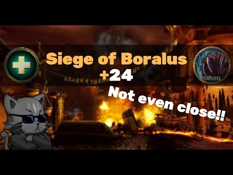 WF +24 Siege BFA - Resto druid PoV (Zmug)