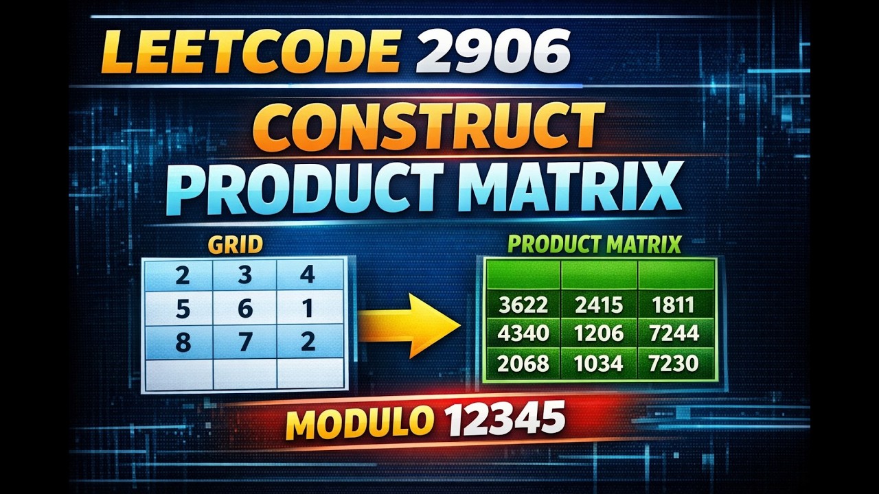 LEETCODE 2906 - Construct Product Matrix | Python  #coding #interviewprep #python #leetcode #dsa