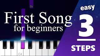 starting piano? try this beautiful song everyone knows in 3 STEPS