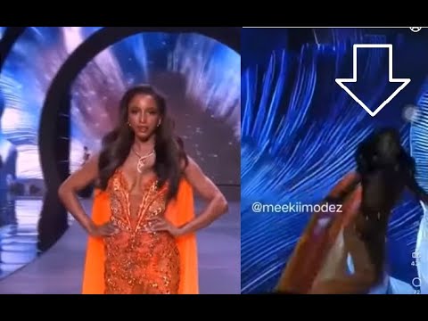 Miss Jamaica Gabrielle Henry falls off Miss Universe stage