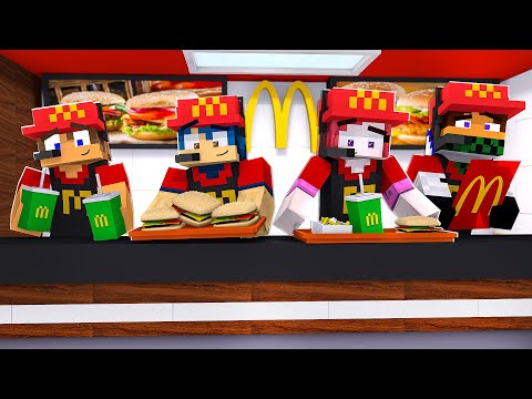 APRO UN MCDONALD'S CON I MIEI AMICI! - MINECRAFT