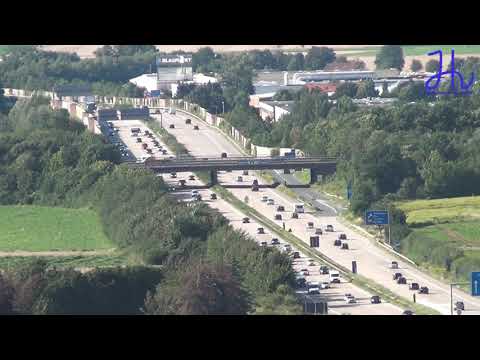 Hildesheim mit Zoom auf die Autobahn