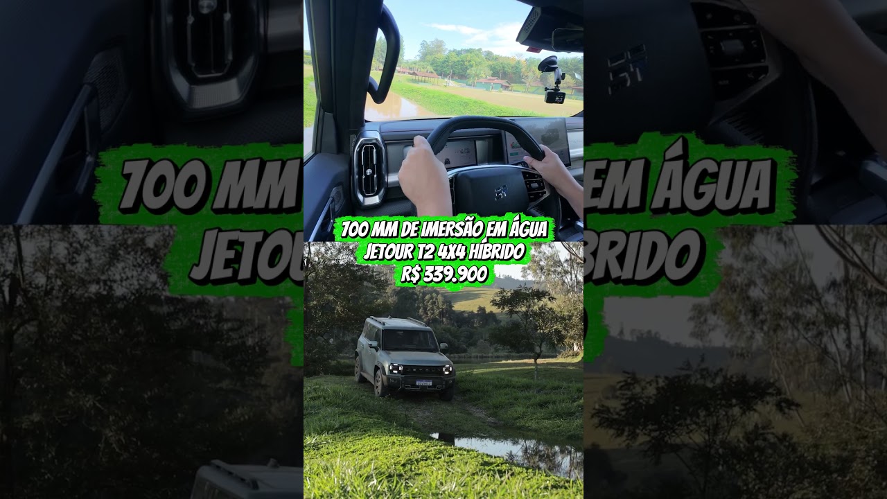 A CAPACIDADE DE IMERSÃO DO JETOUR T2 4X4! 😱🌊
