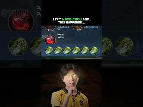 This Kairi Build Is Broken✅🤯 #chou #mlbb #shorts #mobilelegends