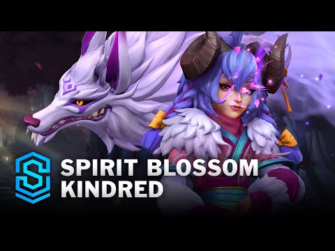 Spirit Blossom Kindred Wild Rift Skin Spotlight