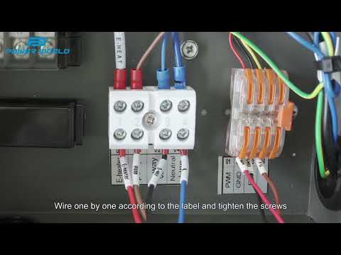 POWERWORLD R290 heat pump and hydrobox detailed electrical installation