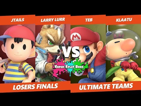 Smash Ultimate Tournament - Larry Lurr & Jtails Vs. Teb & Klaatu - Splat Bros. SSBU Losers Finals