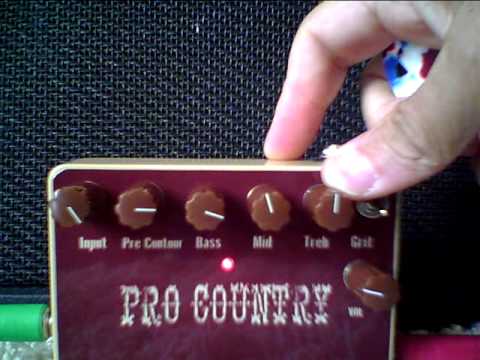 Pro Country overdrive distortion pedal by metal pedals