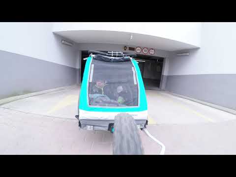 Wycieczka rowerowa 26.03.2022 rowerem Kands z przyczepką qeridoo sportrex 2