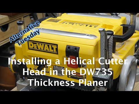 Installing Helical Cutterheads in the DW735 Thickness Planer