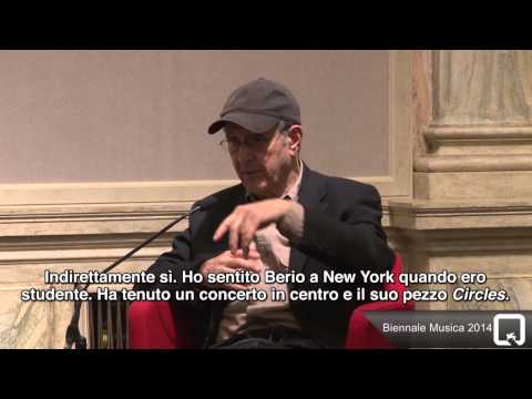 Biennale Musica 2014 - A meeting with Steve Reich