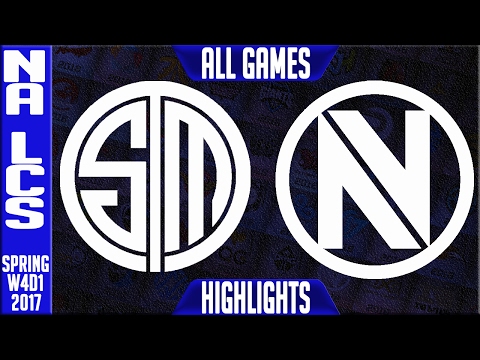 TSM vs Team EnVyUs All Games - NA LCS W4D2 Spring 2017 - TSM vs NV All Games