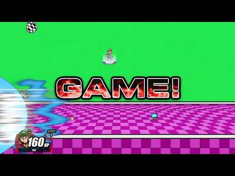 Super Smash Flash 2 - Luigi vs Peach vs Bowser vs Wario (Second Video of 2023)