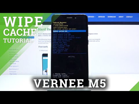How to Wipe Cache Partition on VERNEE M5 –  Erase Cache Files