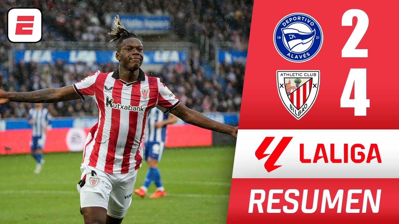 ATHLETIC CLUB completa la remontada, supera 4-2 al ALAVÉS y sigue en la lucha por EUROPA | La Liga