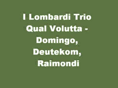 Placido Domingo sings I Lombardi trio