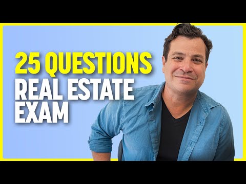 25 Questions You Will See on the Real Estate Exam