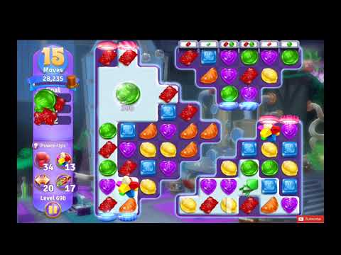 Wonka's World of Candy Level 698 NO BOOSTERS - A S GAMING ✔
