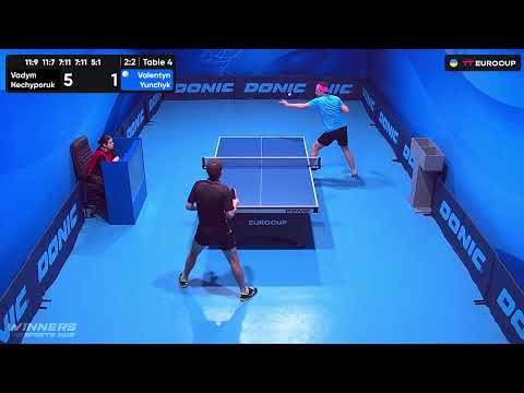 19:40 Vadym Nechyporuk - Valentyn Yunchyk 25.08.2023 TT Euro.Cup Ukraine Star. TABLE 4