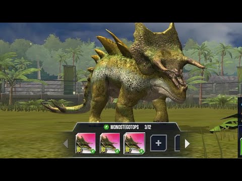 MONOSTEGOTOPS X3 BATTLE / Jurassic world the game #479