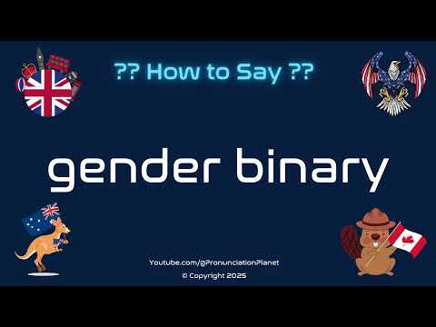 ⚧🌈 How to Pronounce gender binary? (CORRECTLY) | Pronunciation Planet