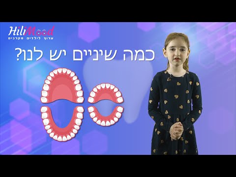 הילימוד - שיניים | כמה שיניים יש לנו בפה?