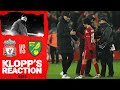 Klopp's Reaction: 'It was a bit tighter than it should have been in the end' | Liverpool vs Norwich