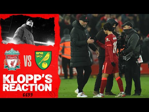 Klopp's Reaction: 'It was a bit tighter than it should have been in the end' | Liverpool vs Norwich