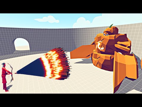 POTATO GOLEM vs EVERY GOD - Totally Accurate Battle Simulator TABS