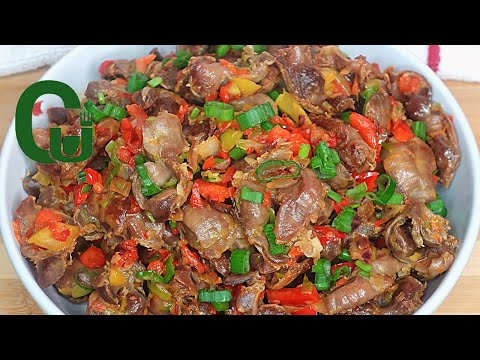 Restaurant Style Peppered Gizzard - MUST TRY - Chinwe Uzoma Kitchen