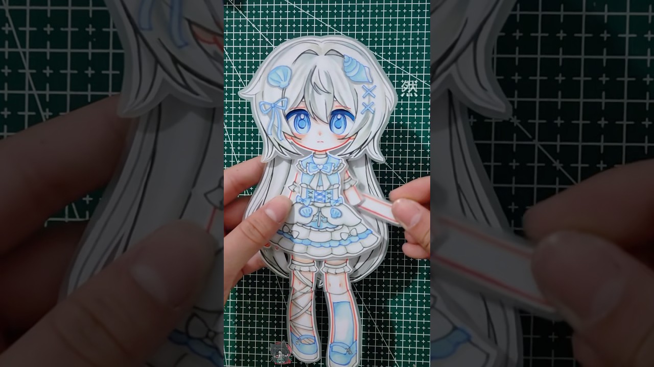 Paper doll #paperdoll #hangingpaperdoll #paperdollcraft