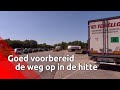 In de hitte langs de snelweg