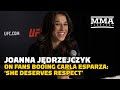 Joanna Jędrzejczyk On Fans Booing Carla Esparza: ‘She Deserves Respect’ | UFC 281 | MMA Fighting