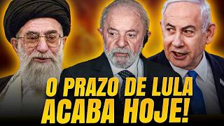 O PRAZO DE LULA ACABOU - OU APOIA ISRAEL OU SOFRERÁ AS CONSEQUÊNCIAS POR SEU APOIO AO IRÃ