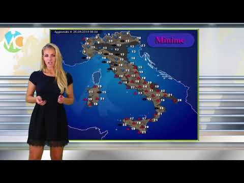 Meteo domani 26 settembre 2019