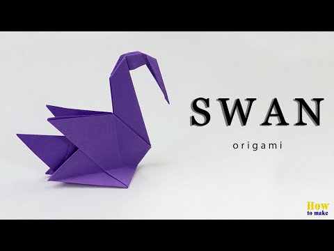 Origami Swan Easy - How to make a paper folding swan step by step (instructions)