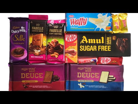 New chocolates unboxing | amul sugar free chocolate | Deuce | Cadbury dairymilk silk | waffy | Loca