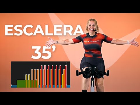 Complete 35-minute interval indoor cycling class