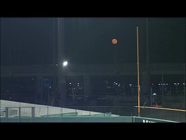 【ファーム】中秋の名月!! タマスタ筑後からはお月さまが綺麗に見えます!! 2021年9月21日 福岡ソフトバンクホークス 対 オリックス・バファローズ(ファーム)