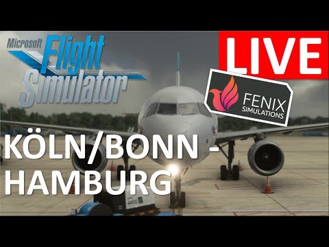 🔴++ LIVE ++🔴 🛫 KÖLN/BONN (EDDK) - HAMBURG (EDDH)🛬 - Fenix A320 - Microsoft Flugsimulator 2020