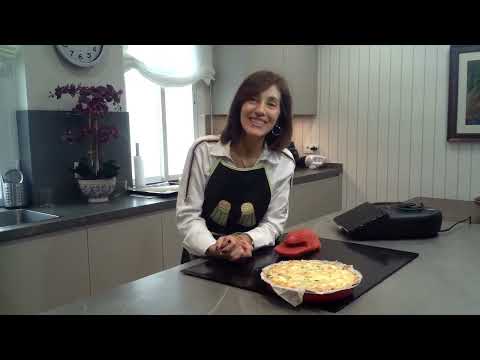 Quiche de espinacas,queso de cabra y cebolla caramelizada en thermomix