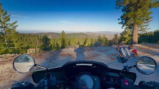 Riding uphill to reach the mountain viewpoint
