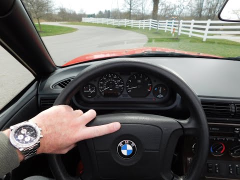 1997 BMW Z3 2.8 Roadster 5 Speed 9 Mile City and Freeway Test Drive - One Owner and Drives Like New!