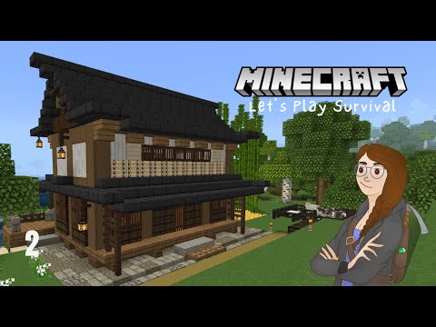 Japanese Style Starter House | Let’s Play Survival | Minecraft 1.20