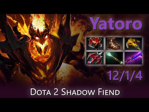 "Yatoro" 12/1/4 | Dota 2 Shadow Fiend highlights