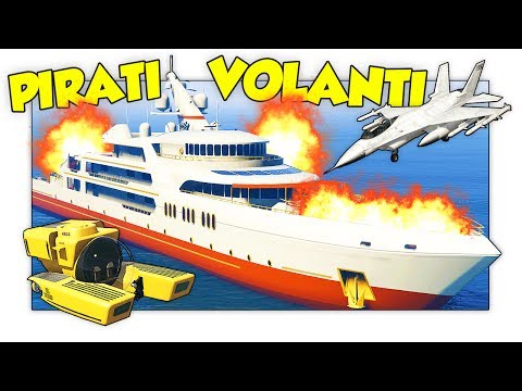 GTA 5 ITA - ATTACCO ALLO YACHT IN SOTTOMARINO E JET SUPERSONICO! w/ Two Players One Console