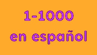 1-1000 en español (Versión 3)